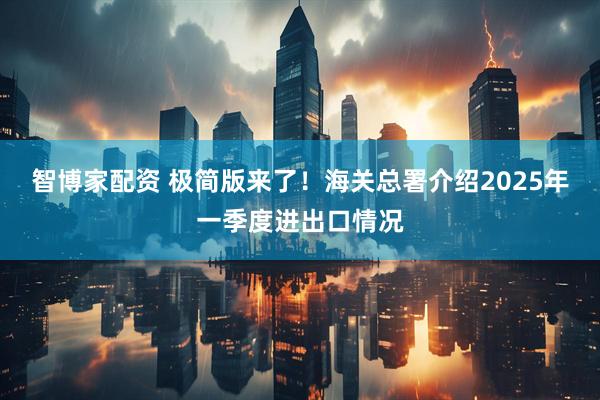 智博家配资 极简版来了！海关总署介绍2025年一季度进出口情况