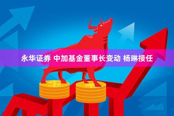 永华证券 中加基金董事长变动 杨琳接任