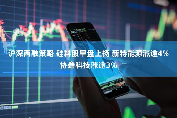 沪深两融策略 硅料股早盘上扬 新特能源涨逾4%协鑫科技涨逾3%